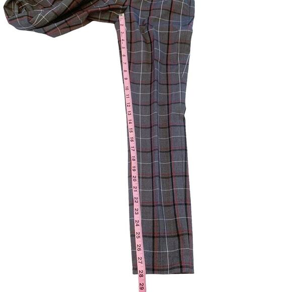 TOMMY HILFIGER Essential Skinny Plaid Pants Academia 00 - Picture 9 of 12